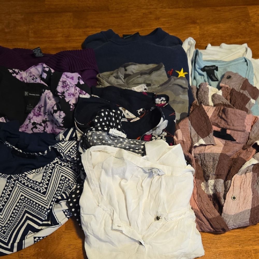 Womens  Sweatshirt Sweater Tops- 11 Piece Multicolor Collection